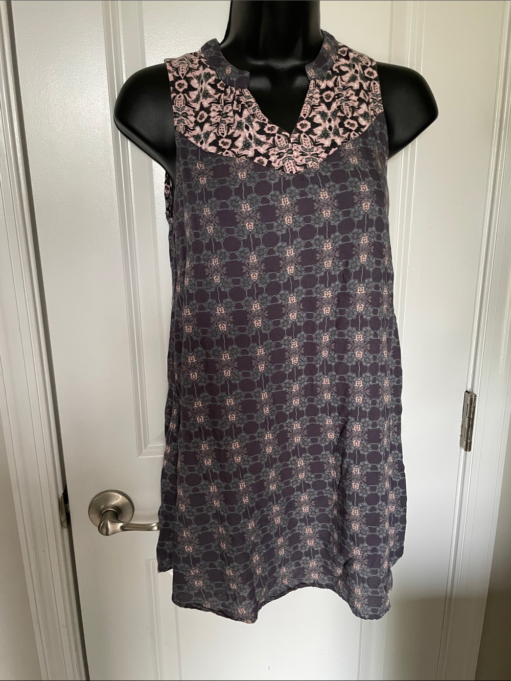 O’Neill Sleeveless Blue Patterned Sundress